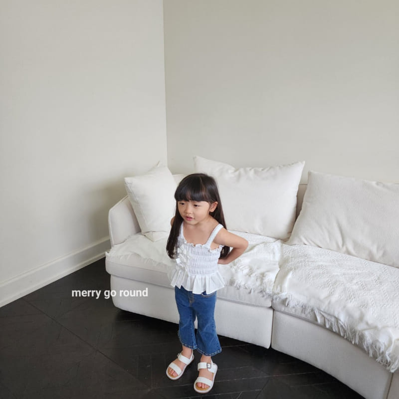 Merry Go Round - Korean Children Fashion - #fashionkids - Petite Ribbon Sleeveless Tee - 4