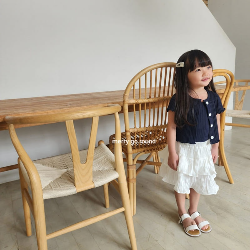 Merry Go Round - Korean Children Fashion - #kidsstore - Sha Sha Wrinkle Skirt - 9