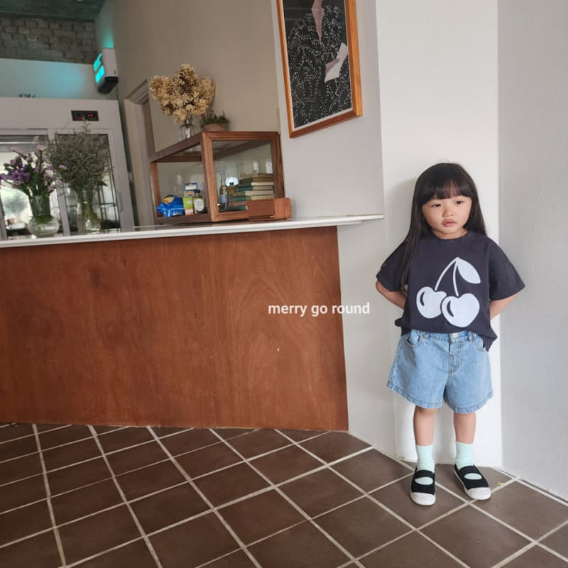 Merry Go Round - Korean Children Fashion - #kidsstore - Cherry Tee - 11