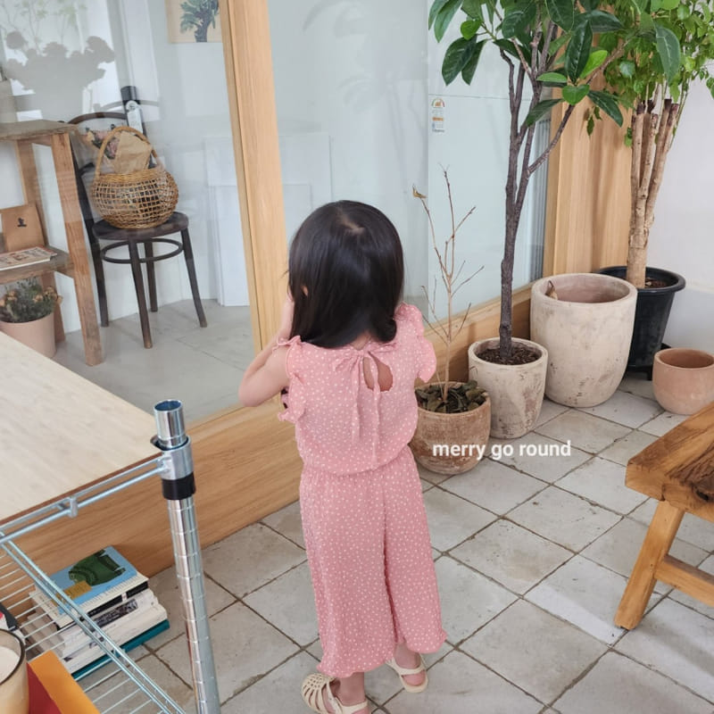 Merry Go Round - Korean Children Fashion - #kidzfashiontrend - Coco Frill Top Bottom Set - 8