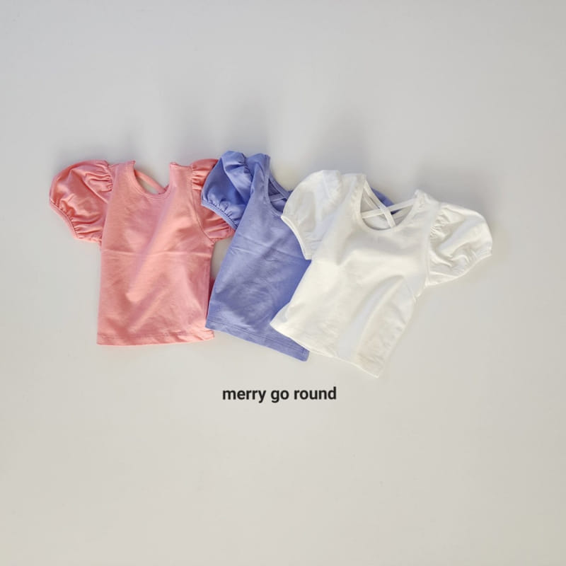 Merry Go Round - Korean Children Fashion - #littlefashionista - Puff Tee - 2