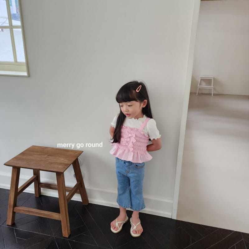 Merry Go Round - Korean Children Fashion - #littlefashionista - Petite Ribbon Sleeveless Tee - 8