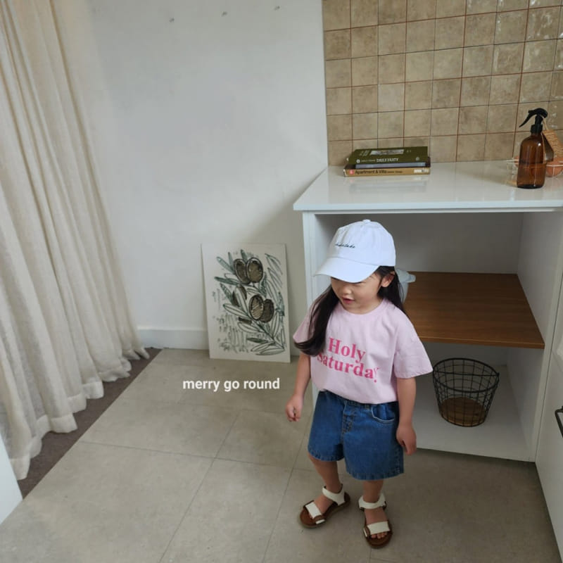 Merry Go Round - Korean Children Fashion - #littlefashionista - Slit Dneim Shorts - 8