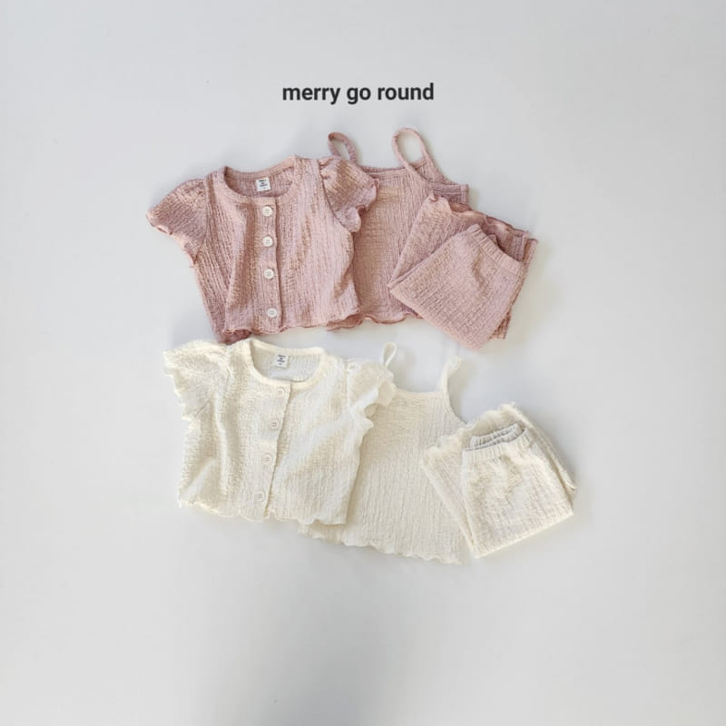 Merry Go Round - Korean Children Fashion - #magicofchildhood - Cardigan Three Set - 2