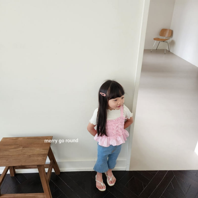 Merry Go Round - Korean Children Fashion - #magicofchildhood - Petite Ribbon Sleeveless Tee - 9