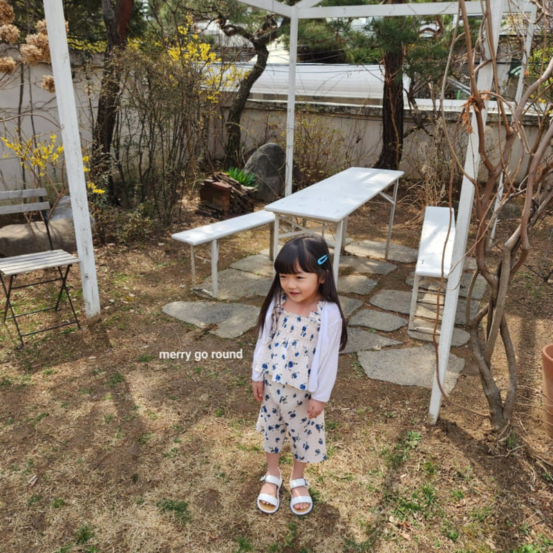 Merry Go Round - Korean Children Fashion - #littlefashionista - Smoke Top Bottom Set - 4