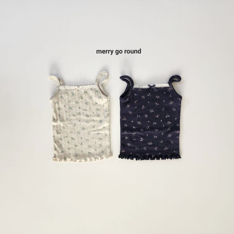 Merry Go Round - Korean Children Fashion - #magicofchildhood - Lace Sleeveles Tee - 2