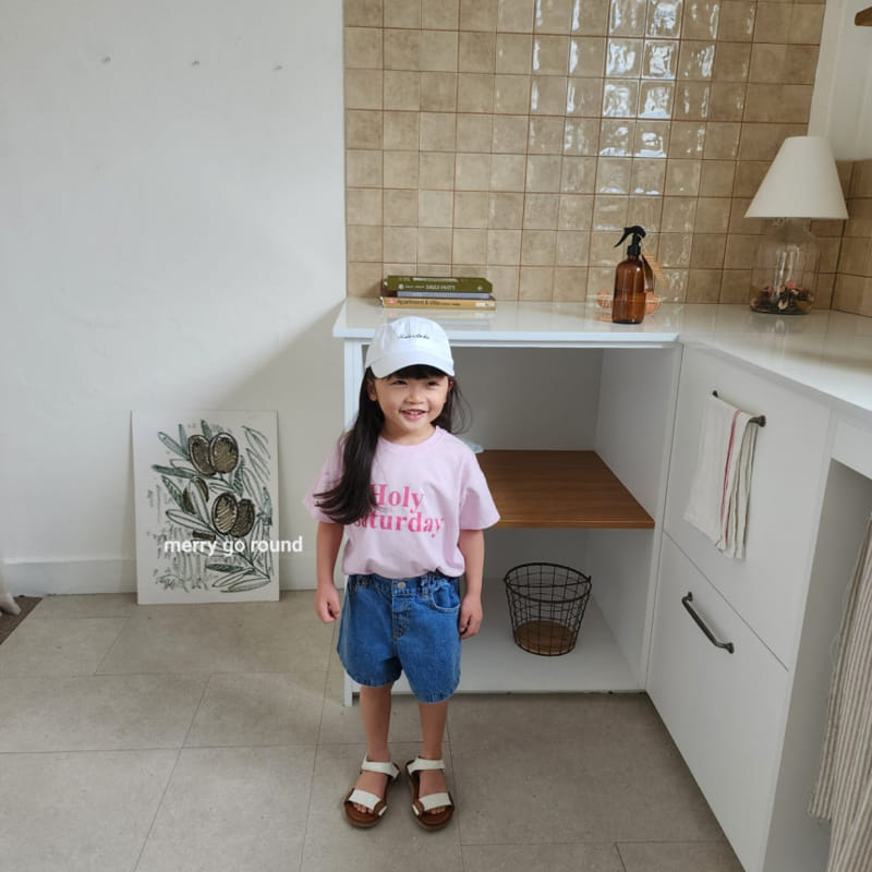 Merry Go Round - Korean Children Fashion - #magicofchildhood - Slit Dneim Shorts - 9