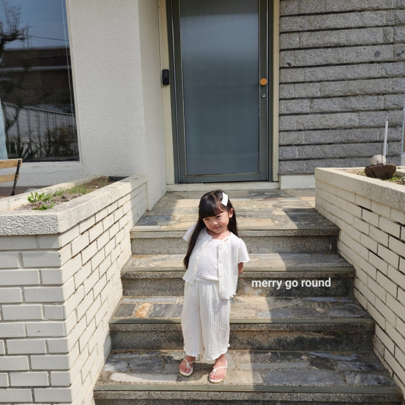 Merry Go Round - Korean Children Fashion - #todddlerfashion - Cardigan Three Set - 5