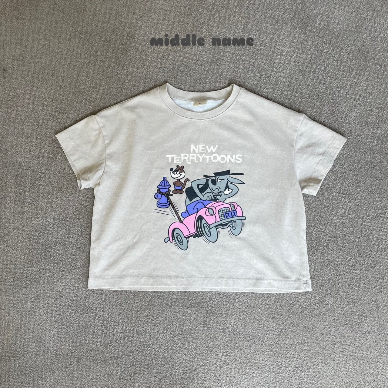 Middle Name - Korean Children Fashion - #childofig - Pig Terry Toon Tee