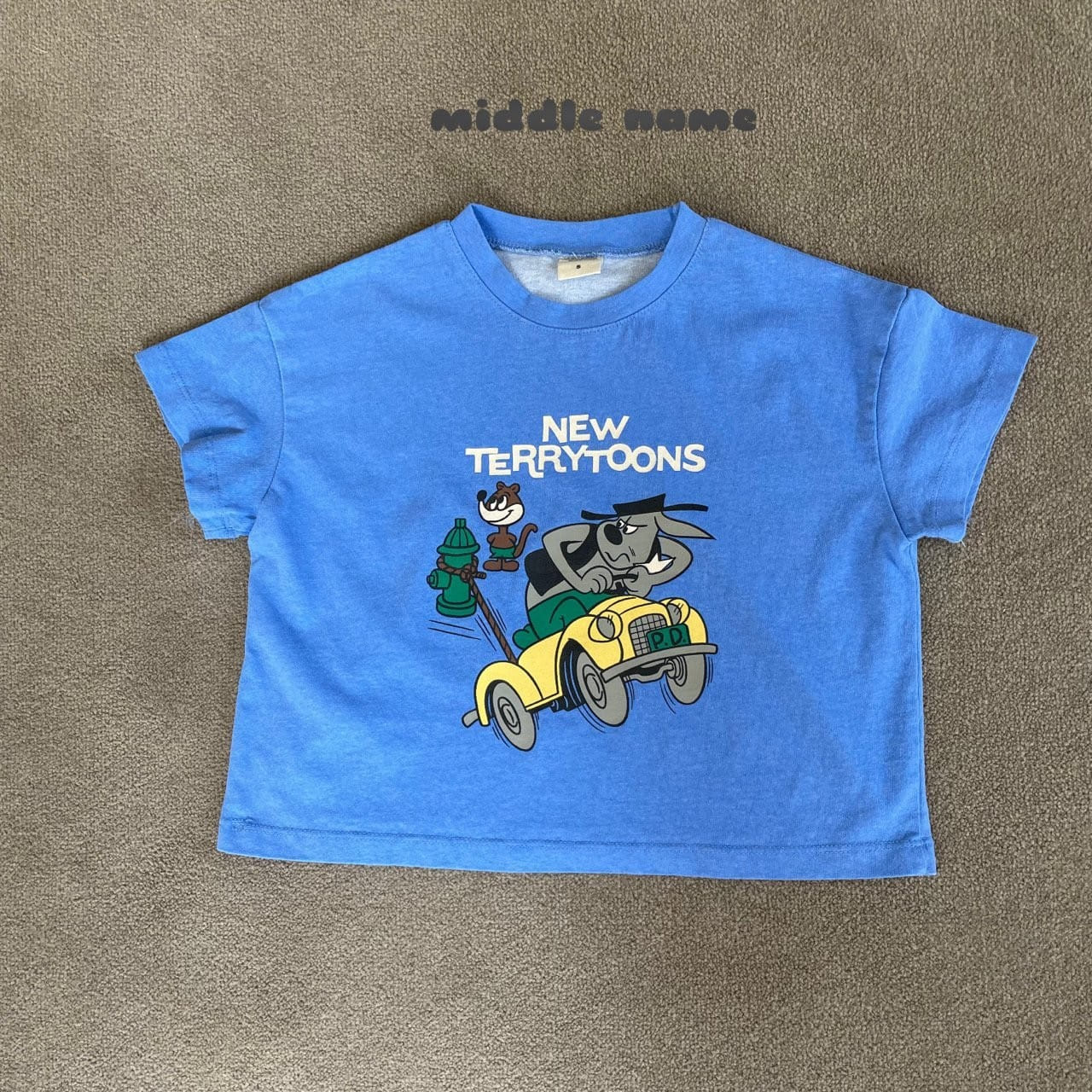 Middle Name - Korean Children Fashion - #designkidswear - Pig Terry Toon Tee - 3