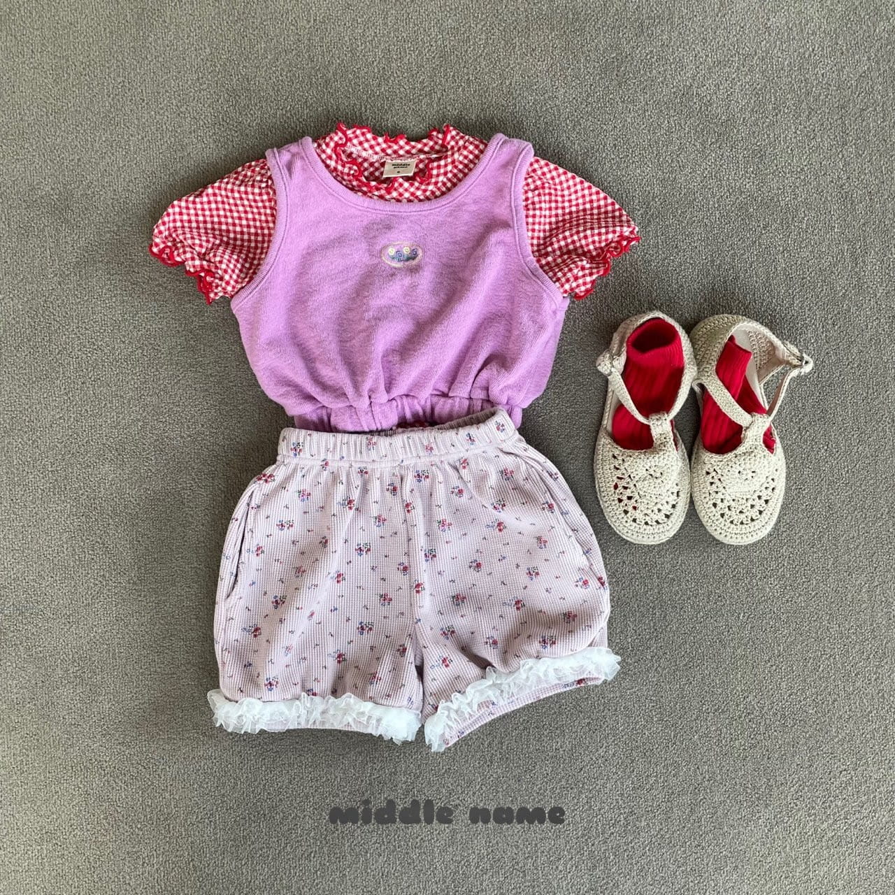 Middle Name - Korean Children Fashion - #discoveringself - Crop Emboridery Sleeveless Tee - 9