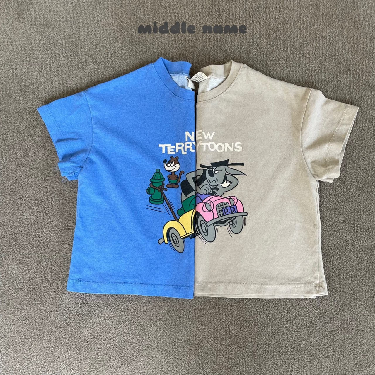 Middle Name - Korean Children Fashion - #designkidswear - Pig Terry Toon Tee - 4