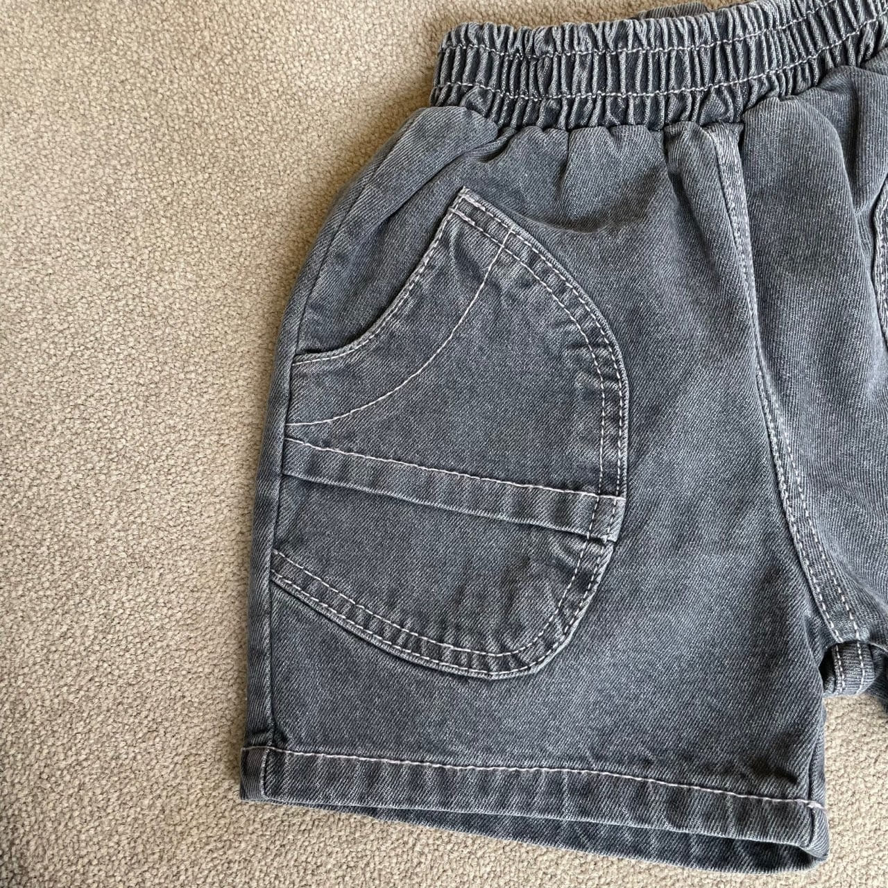 Middle Name - Korean Children Fashion - #kidzfashiontrend - Big Pocket Denim Pants - 5