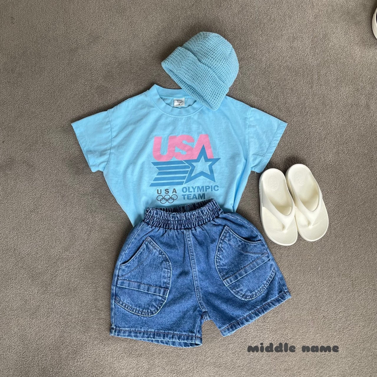 Middle Name - Korean Children Fashion - #prettylittlegirls - Big Pocket Denim Pants - 10