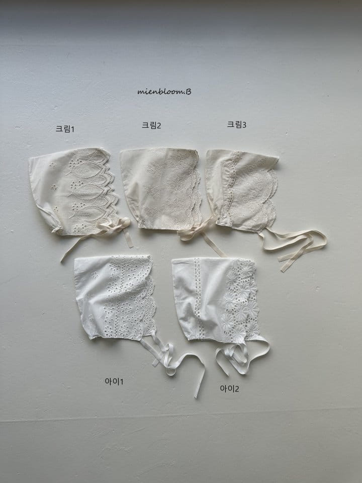 Mienbloom B - Korean Baby Fashion - #babyoninstagram - C Lace Bonnet
