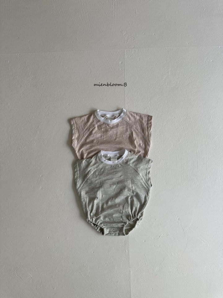 Mienbloom B - Korean Baby Fashion - #babyootd - Slop Raglan Body Suit - 3