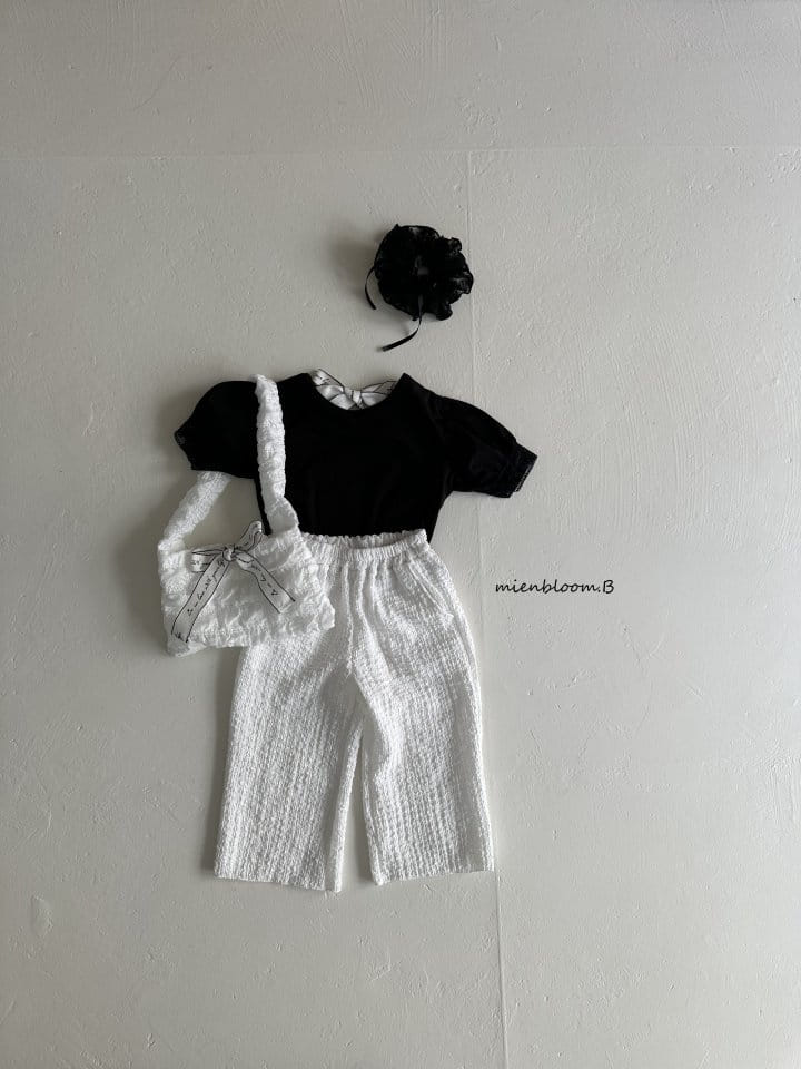 Mienbloom B - Korean Children Fashion - #kidsshorts - Barbi Ribbon Tee - 5