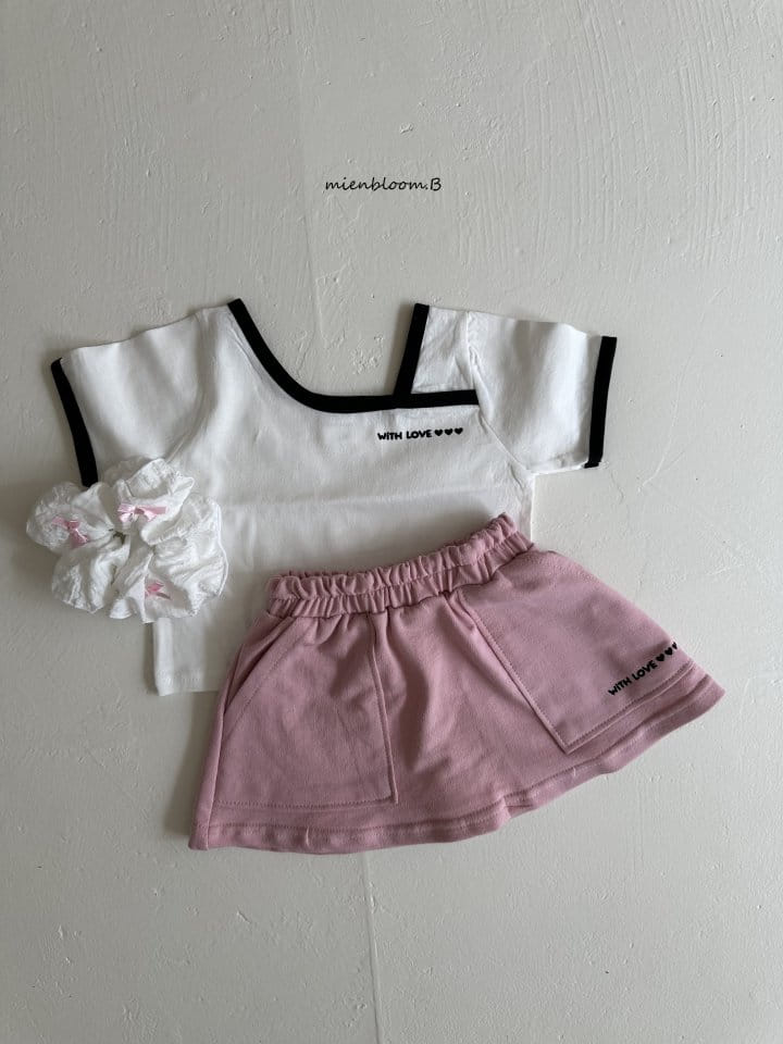 Mienbloom B - Korean Children Fashion - #kidzfashiontrend - Love Skirt - 5