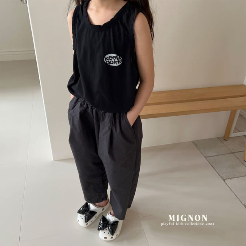 Mignon - Korean Children Fashion - #toddlerclothing - Keep Going Sleeveless Tee - 7