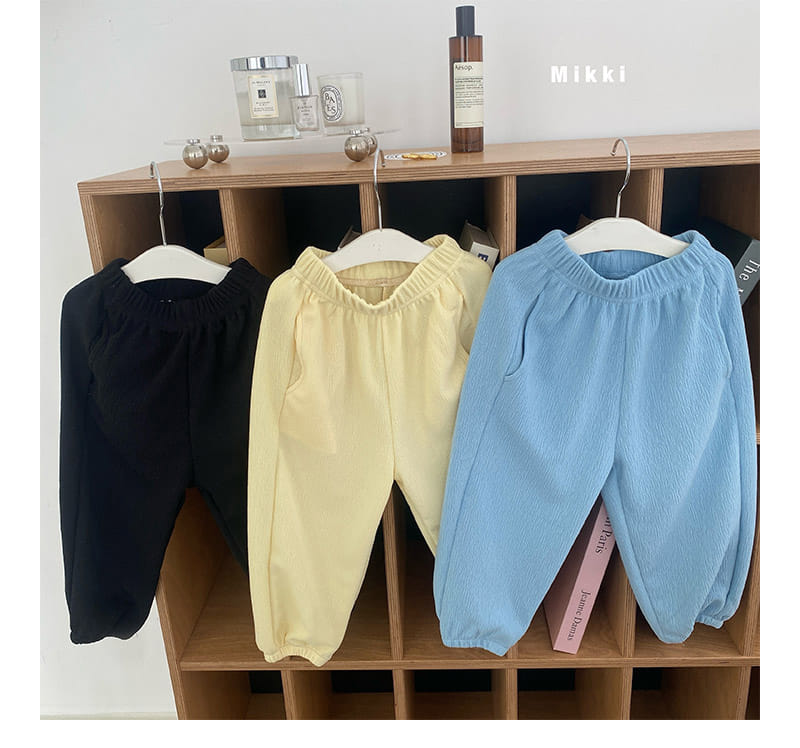Mikki - Korean Children Fashion - #Kfashion4kids - Unique Ice Wrinkle Pants With Mom