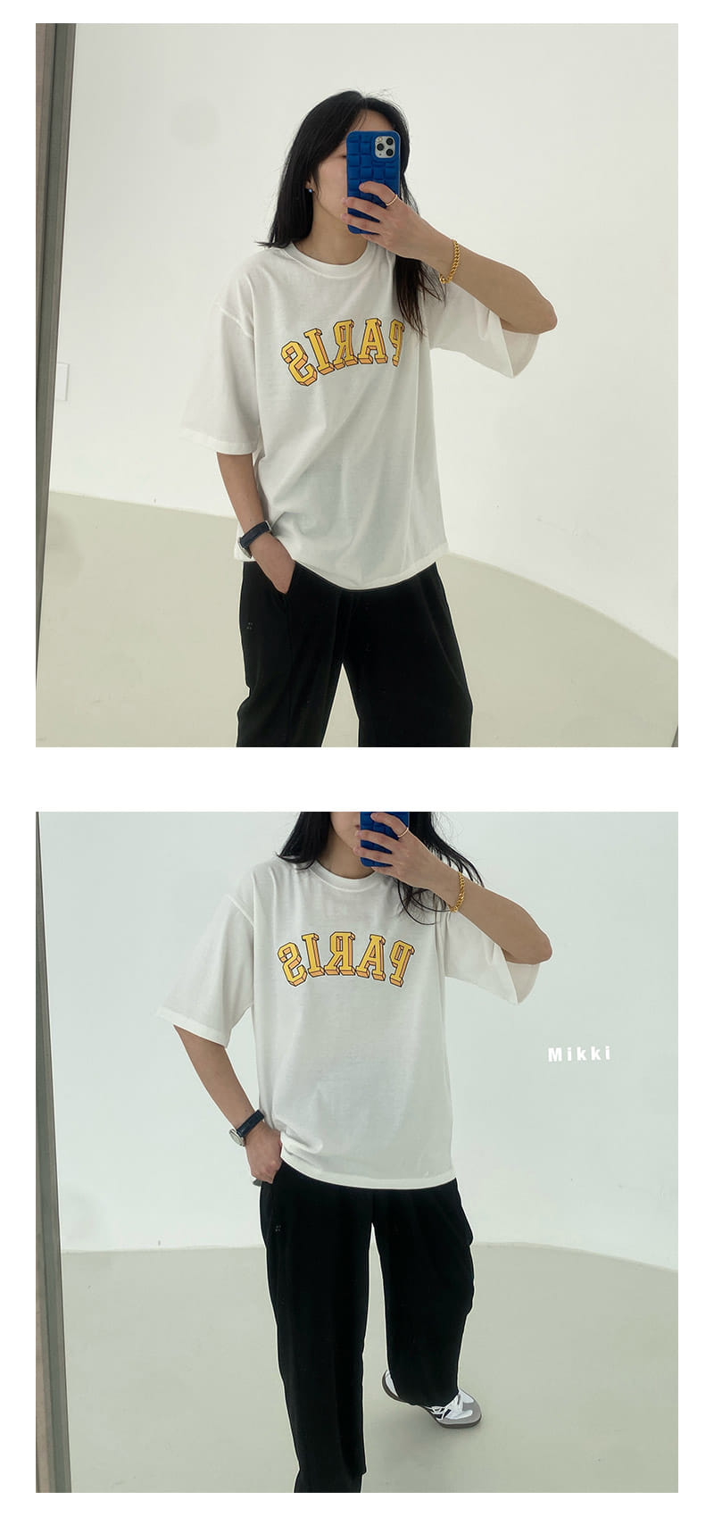 Mikki - Korean Children Fashion - #kidzfashiontrend - Paris Solid Short Sleevel Tee - 4