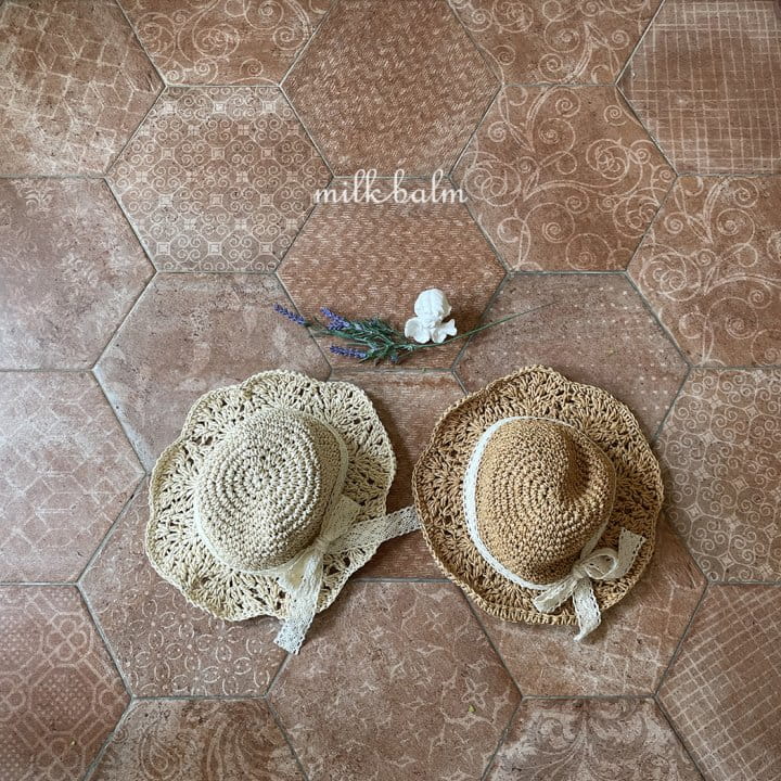 Milk Balm - Korean Children Fashion - #childofig - Flower Straw Hat