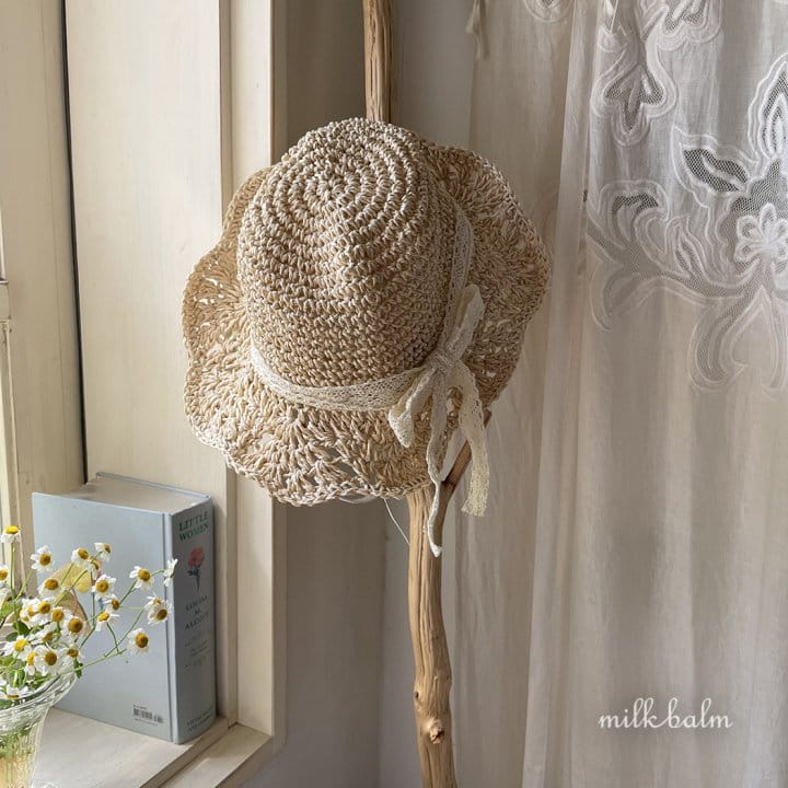 Milk Balm - Korean Children Fashion - #childofig - Flower Straw Hat - 2