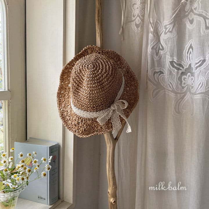 Milk Balm - Korean Children Fashion - #childrensboutique - Flower Straw Hat - 3