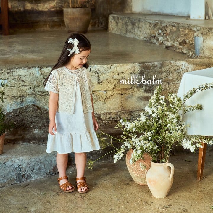 Milk Balm - Korean Children Fashion - #designkidswear - Crohet One-Piece - 7