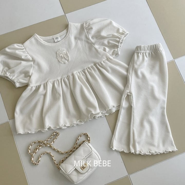 Milk Bebe - Korean Children Fashion - #childofig - Wendy Top Bottom Set - 5