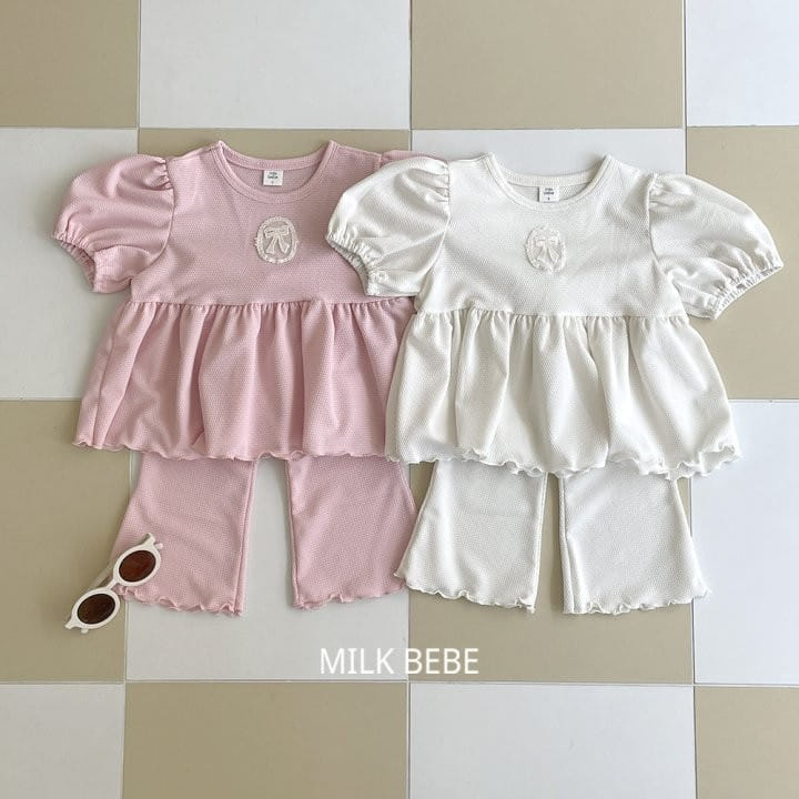 Milk Bebe - Korean Children Fashion - #prettylittlegirls - Wendy Top Bottom Set