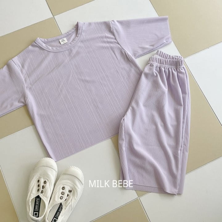 Milk Bebe - Korean Children Fashion - #toddlerclothing - Keaton Top Bottom Set - 5
