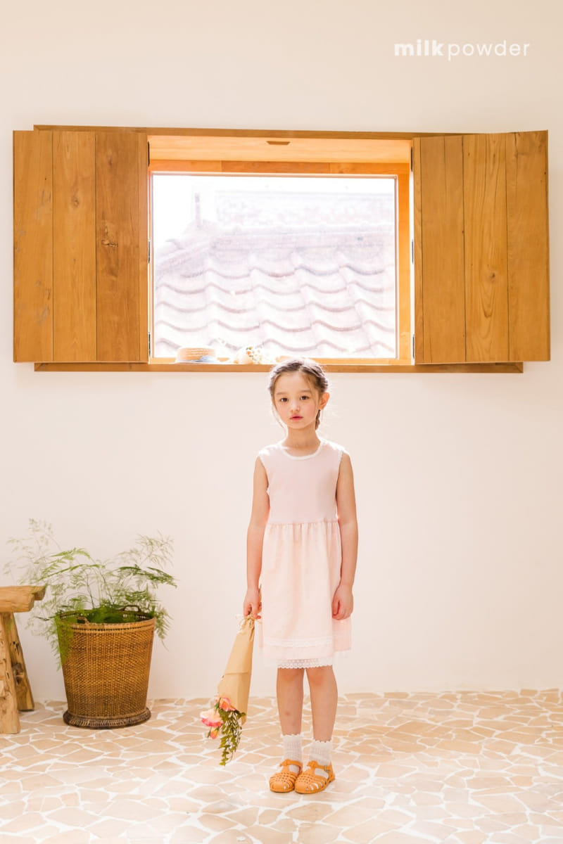 Milk Powder - Korean Children Fashion - #designkidswear - Peach One-Piece - 9