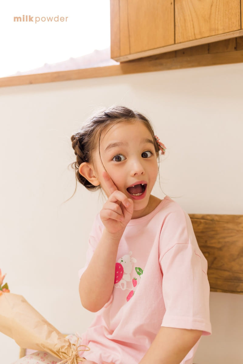 Milk Powder - Korean Children Fashion - #prettylittlegirls - Strawberry Tee - 11