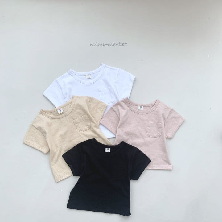 Mimi Market - Korean Baby Fashion - #babylifestyle - Pocket Short Sleeve Tee