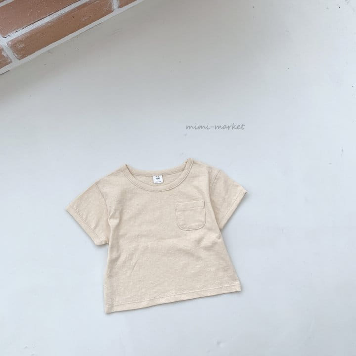 Mimi Market - Korean Baby Fashion - #babyootd - Pocket Short Sleeve Tee - 4