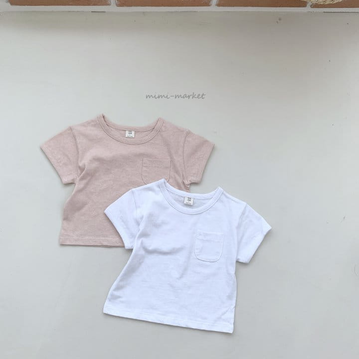 Mimi Market - Korean Baby Fashion - #babyoutfit - Pocket Short Sleeve Tee - 5