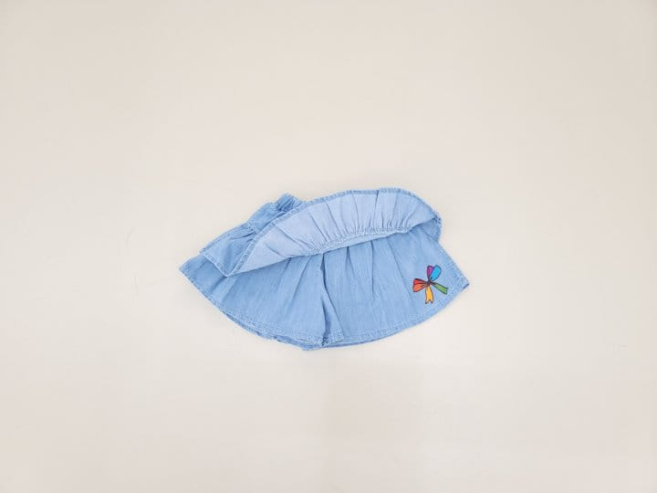 Mimico - Korean Children Fashion - #Kfashion4kids - Denim Kan Kan Skirt Leggings - 10
