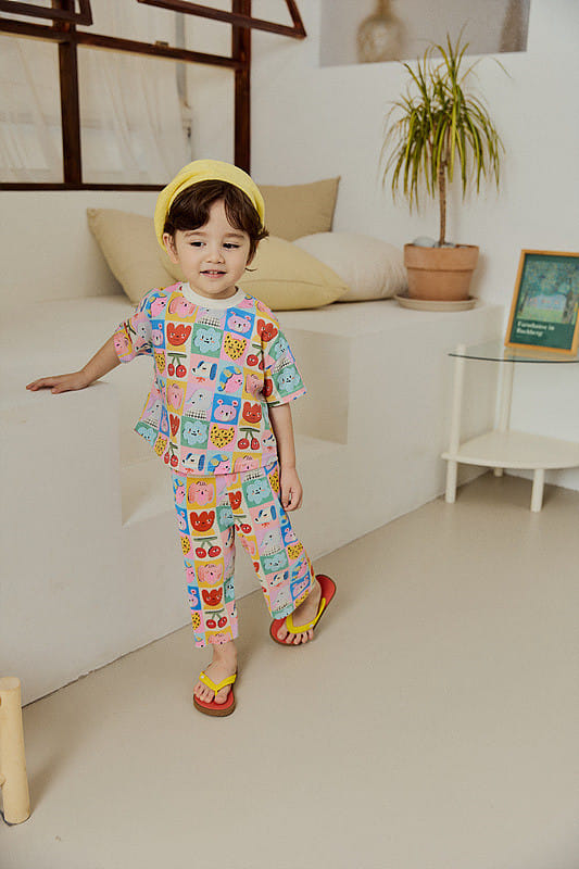 Mimico - Korean Children Fashion - #childofig - Check Car Tee