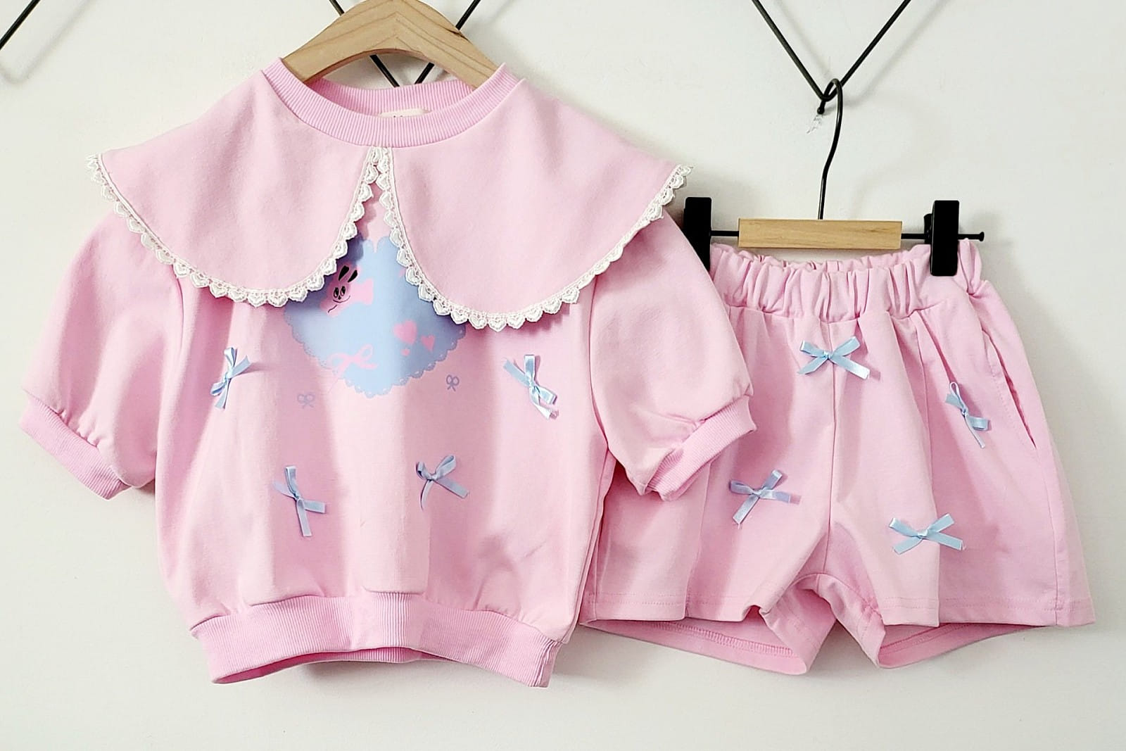 Miniature - Korean Children Fashion - #Kfashion4kids - Yogurt Top Bottom Set