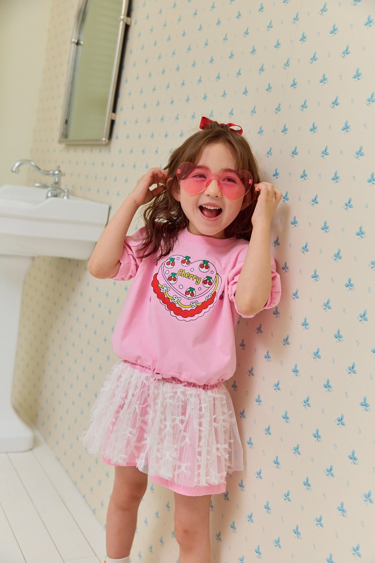 Miniature - Korean Children Fashion - #Kfashion4kids - Shining Top Bottom Set - 11
