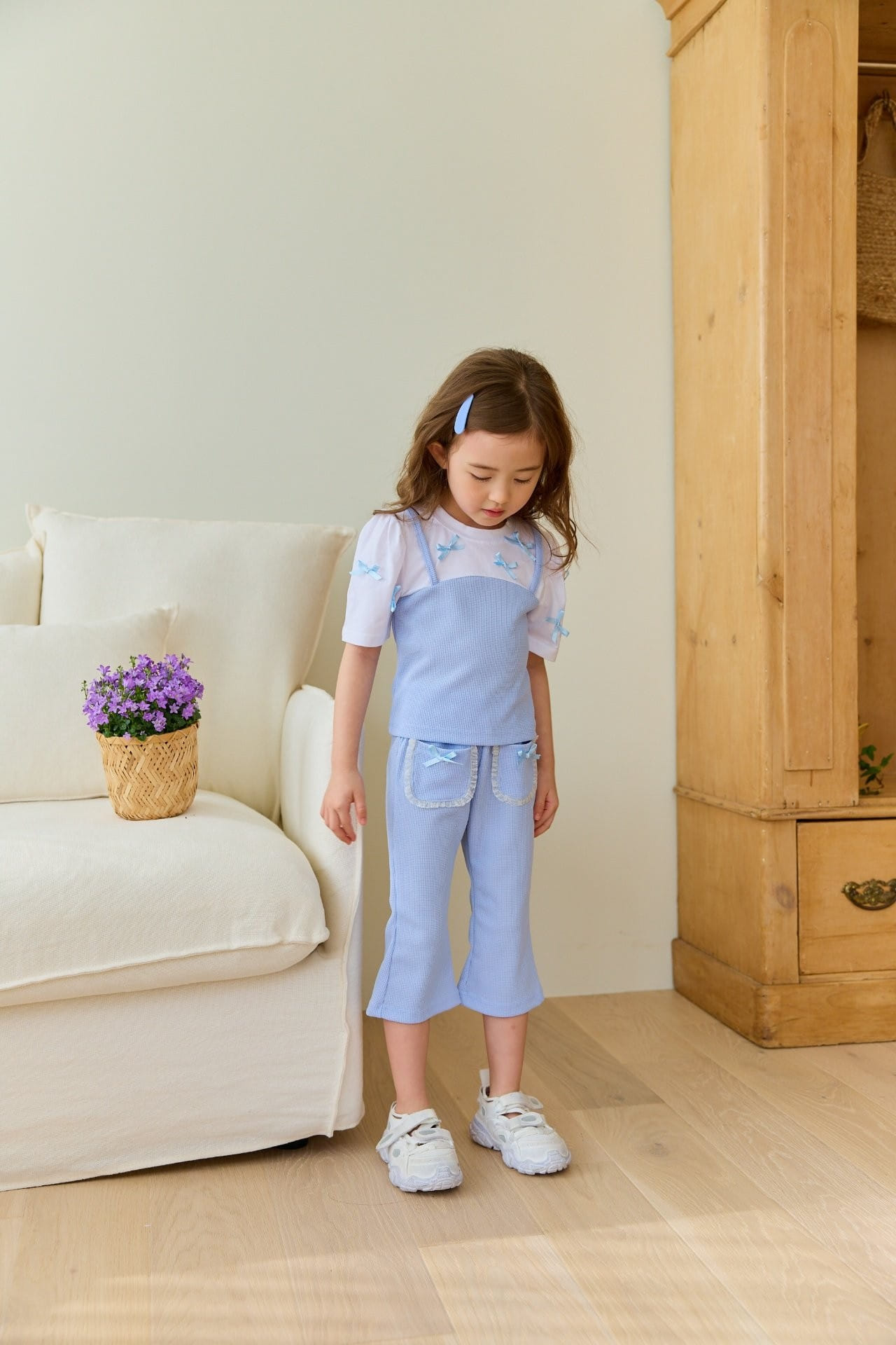 Miniature - Korean Children Fashion - #prettylittlegirls - So Cute Top Bottom Set - 4