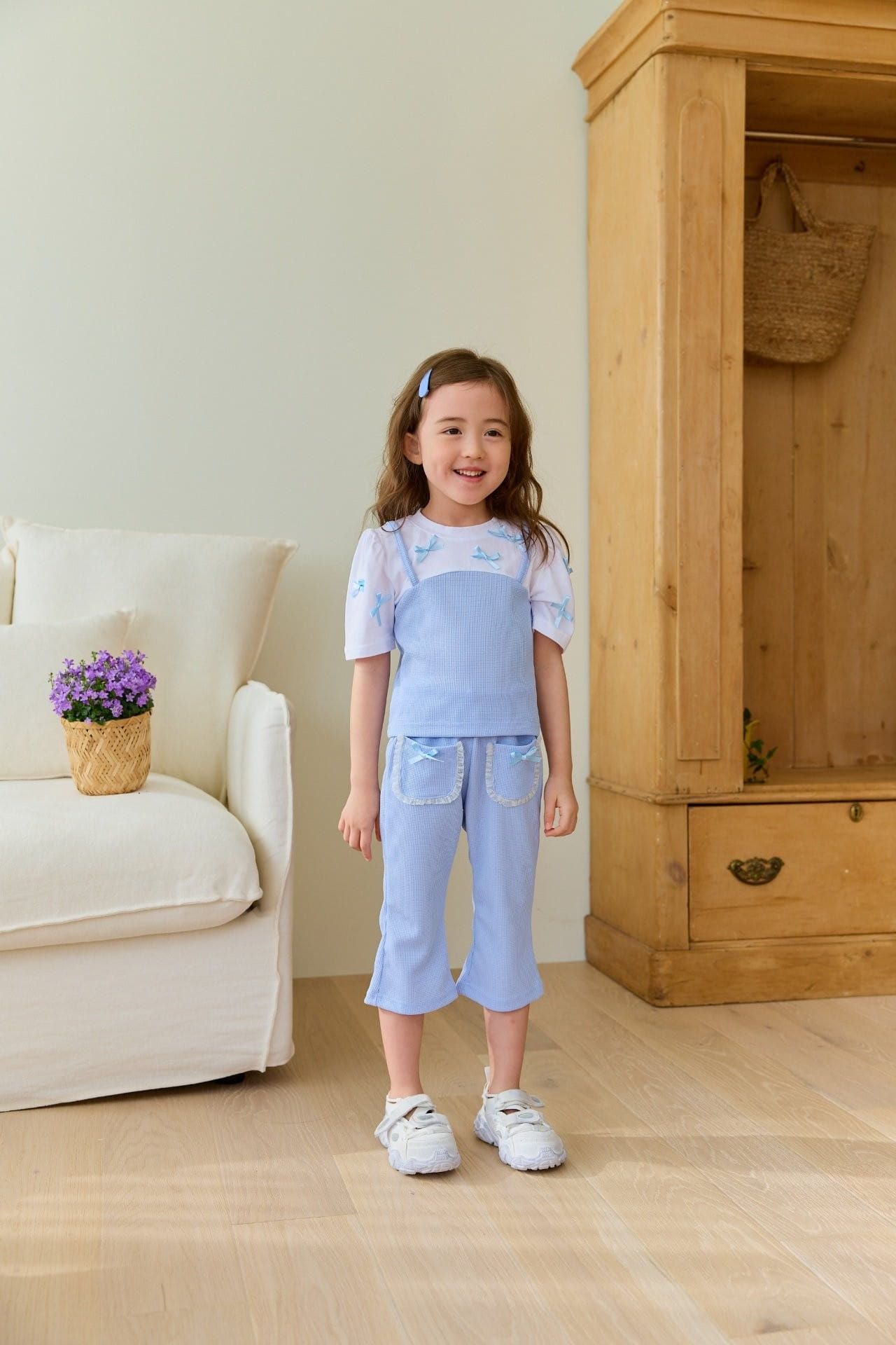 Miniature - Korean Children Fashion - #minifashionista - So Cute Top Bottom Set - 2