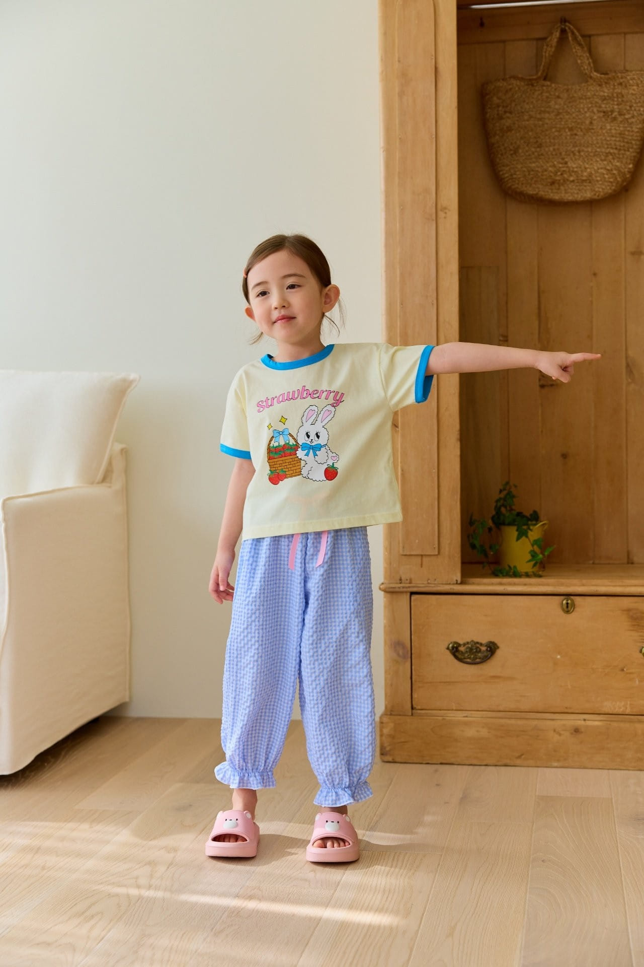 Miniature - Korean Children Fashion - #minifashionista - Bunny Strawberry Tee - 7