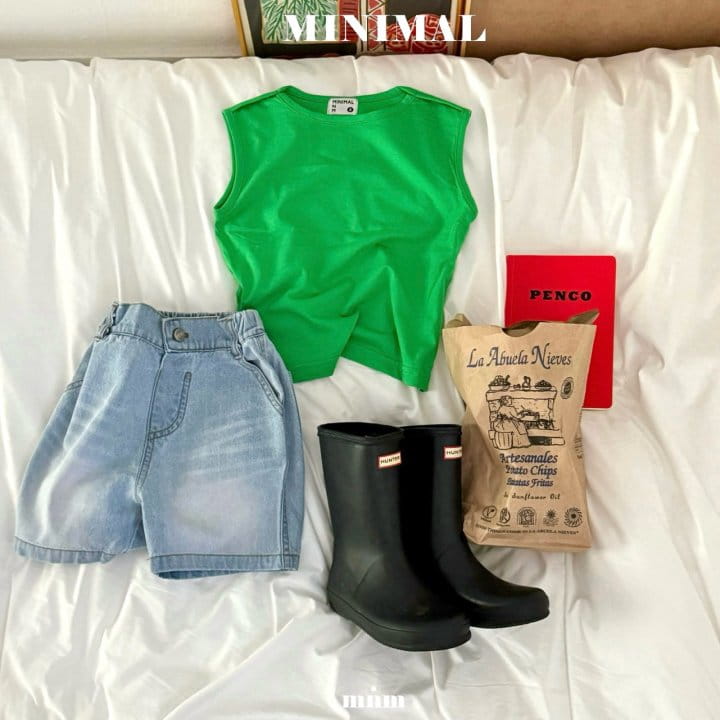 Minimal - Korean Children Fashion - #Kfashion4kids - Crayon Sleeveless Tee - 2