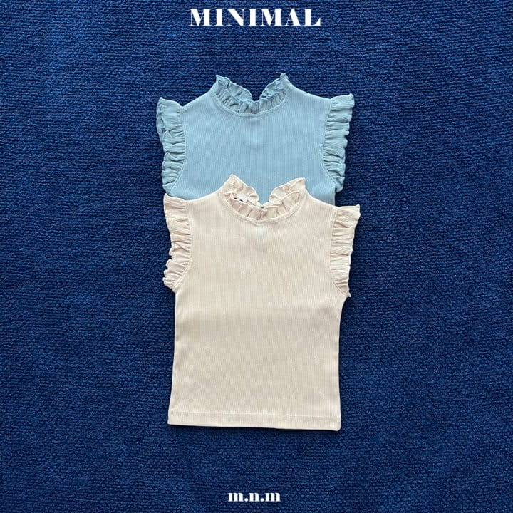 Minimal - Korean Children Fashion - #Kfashion4kids - Girl Frill Tee
