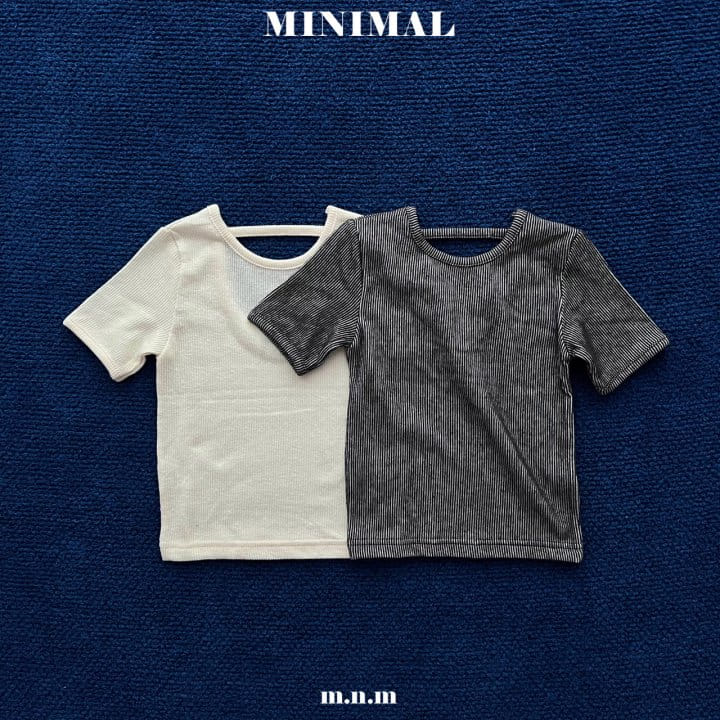 Minimal - Korean Children Fashion - #littlefashionista - Back Rib Tee