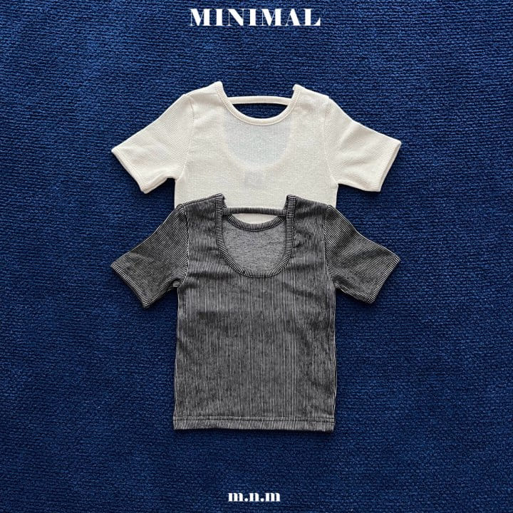 Minimal - Korean Children Fashion - #magicofchildhood - Back Rib Tee - 2