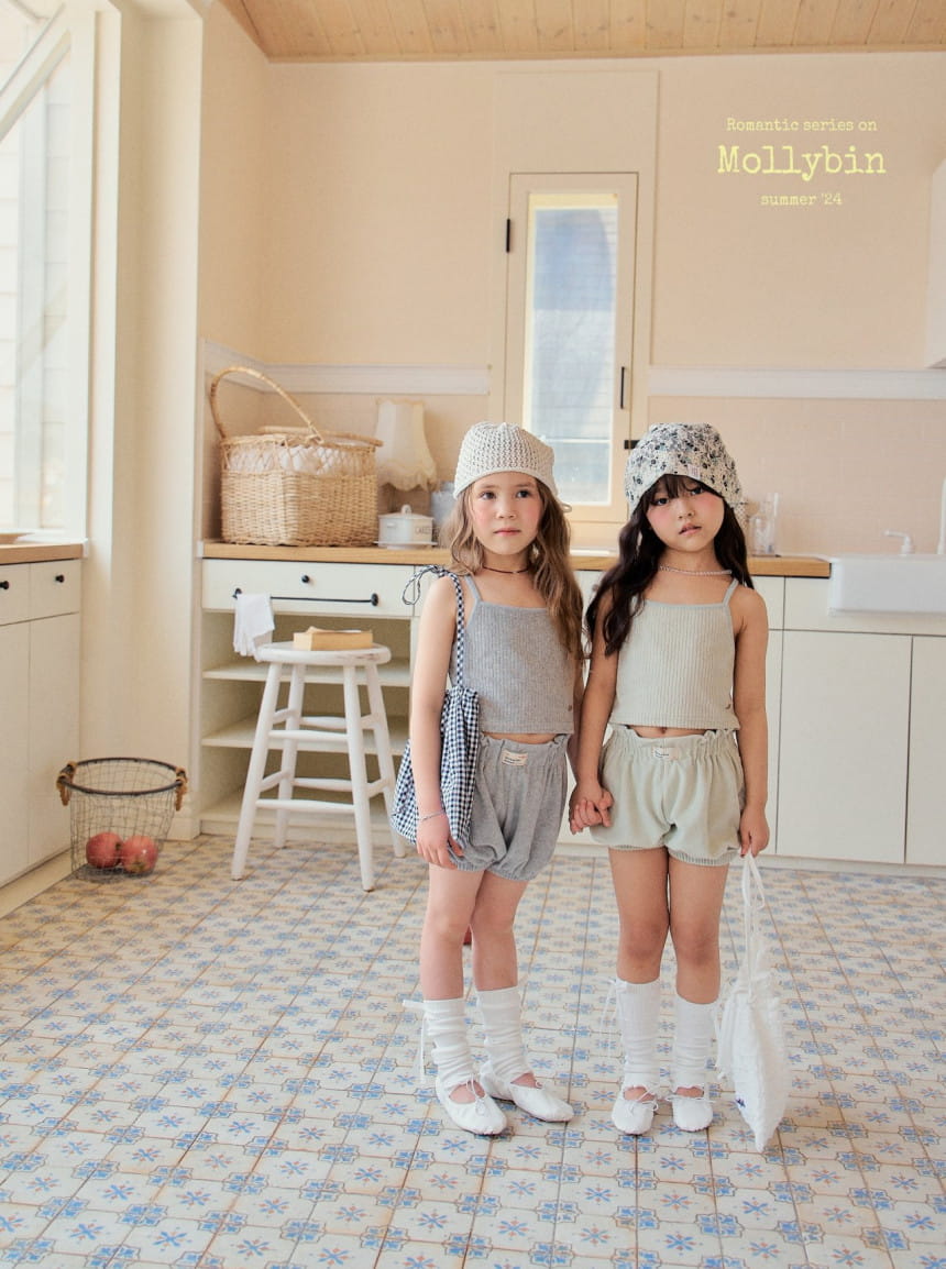 Mollybin - Korean Children Fashion - #kidzfashiontrend - Wendy Terry Sleeveles Tee - 7